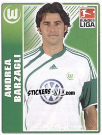 Sticker Andrea Barzagli - German Football Bundesliga 2009-2010 n. 405 - Topps
