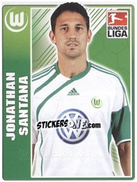 Sticker Jonathan Santana - German Football Bundesliga 2009-2010 - Topps