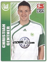 Sticker Christian Gentner - German Football Bundesliga 2009-2010 - Topps