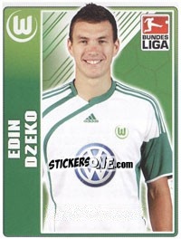 Cromo Edin Dzeko - German Football Bundesliga 2009-2010 - Topps
