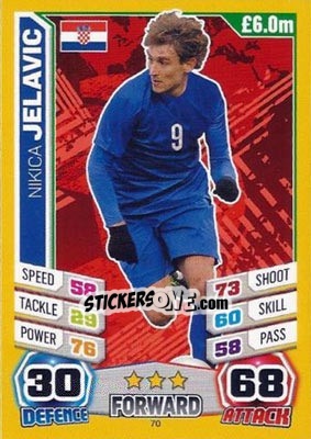 Sticker Nikica Jelavic - Match Attax England 2014 - Topps