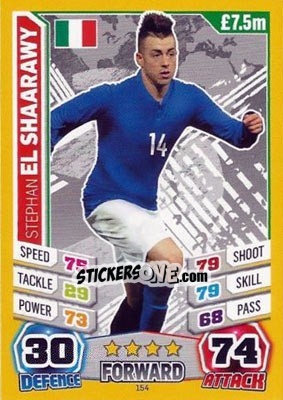 Sticker Stephan El Shaarawy - Match Attax England 2014 - Topps