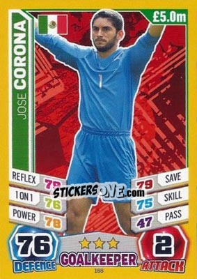 Sticker Jose Corona - Match Attax England 2014 - Topps