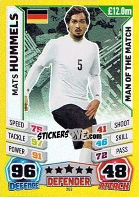 Cromo Mats Hummels - Match Attax England 2014 - Topps