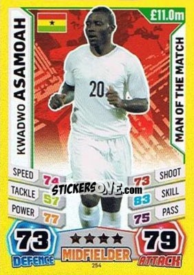 Sticker Kwadwo Asamoah - Match Attax England 2014 n. 254 - Topps