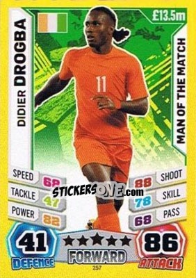 Sticker Didier Drogba - Match Attax England 2014 - Topps