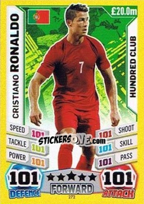 Sticker Cristiano Ronaldo - Match Attax England 2014 - Topps