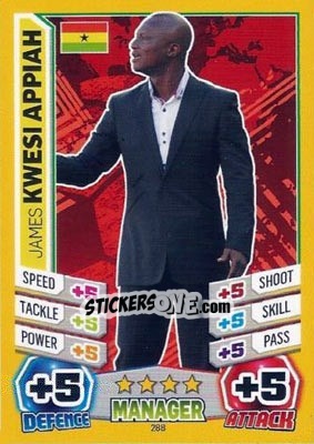 Cromo James Kwesi Appiah - Match Attax England 2014 - Topps