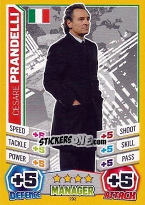 Sticker Cesare Prandelli - Match Attax England 2014 - Topps