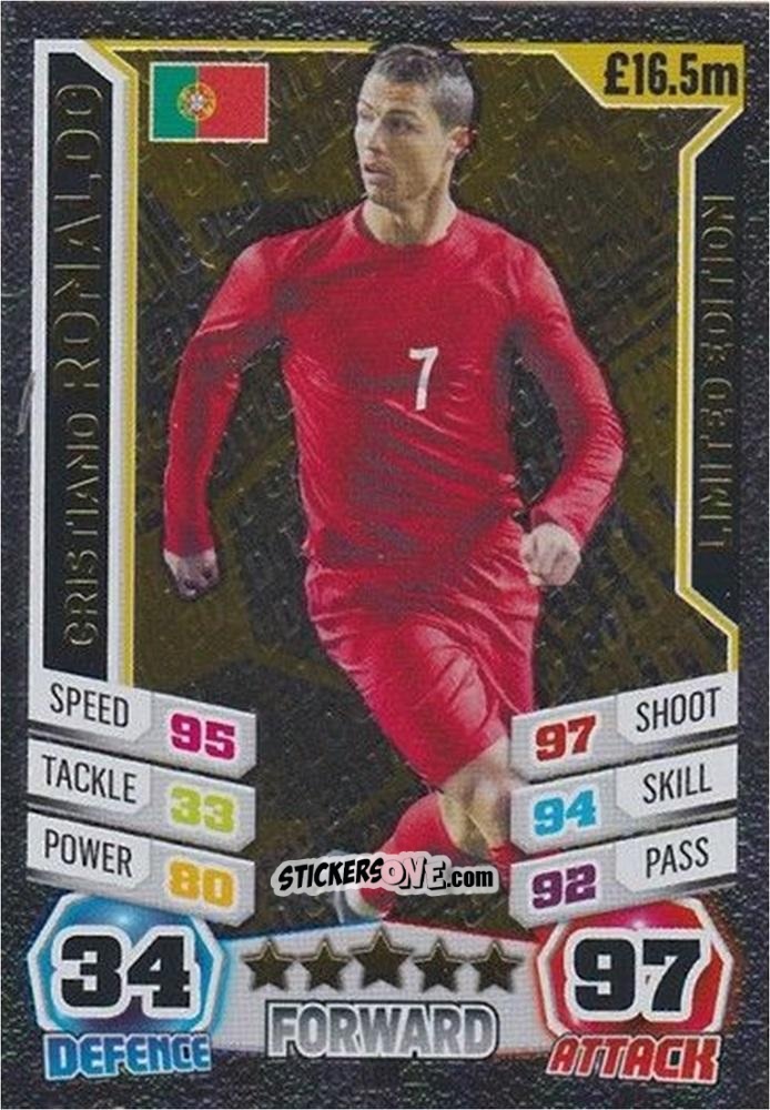 Sticker Cristiano Ronaldo - Match Attax England 2014 n. LE3g - Topps