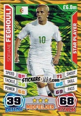 Sticker Sofiane Feghouli - Match Attax England 2014 - Topps