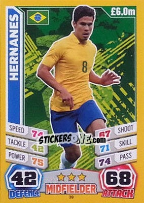 Sticker Hernanes - Match Attax England 2014 - Topps