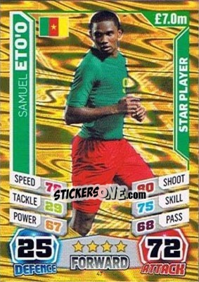 Sticker Samuel Eto'o - Match Attax England 2014 n. 47 - Topps