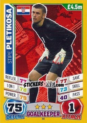 Cromo Stipe Pletikosa - Match Attax England 2014 - Topps