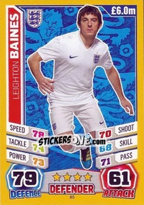 Sticker Leighton Baines - Match Attax England 2014 - Topps