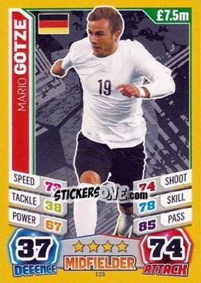 Figurina Mario Gotze - Match Attax England 2014 - Topps