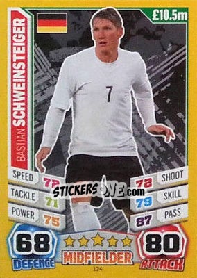 Sticker Bastian Schweinsteiger - Match Attax England 2014 n. 124 - Topps
