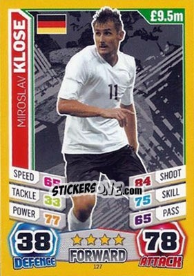 Sticker Miroslav Klose - Match Attax England 2014 - Topps