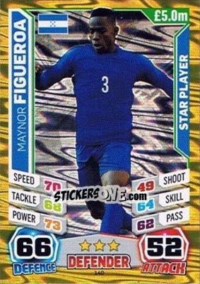 Sticker Maynor Figueroa - Match Attax England 2014 - Topps