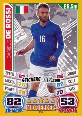 Sticker Daniele De Rossi - Match Attax England 2014 - Topps