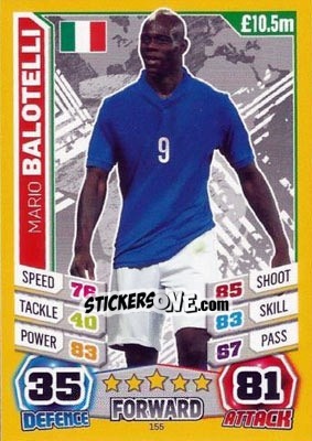 Sticker Mario Balotelli - Match Attax England 2014 - Topps
