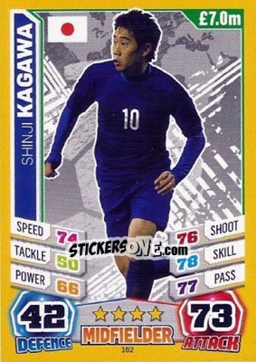 Sticker Shinji Kagawa - Match Attax England 2014 - Topps
