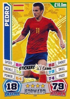 Figurina Pedro Rodríguez - Match Attax England 2014 - Topps