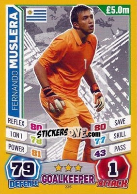 Sticker Fernando Muslera - Match Attax England 2014 n. 225 - Topps
