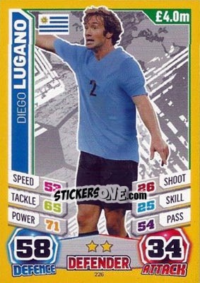 Sticker Diego Lugano - Match Attax England 2014 n. 226 - Topps