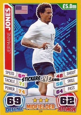 Figurina Jermaine Jones - Match Attax England 2014 - Topps