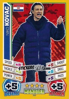 Sticker Niko Kovac - Match Attax England 2014 n. 283 - Topps