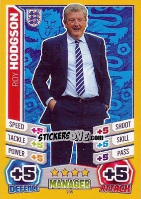 Sticker Roy Hodgson - Match Attax England 2014 - Topps