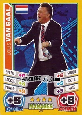 Figurina Louis van Gaal - Match Attax England 2014 - Topps