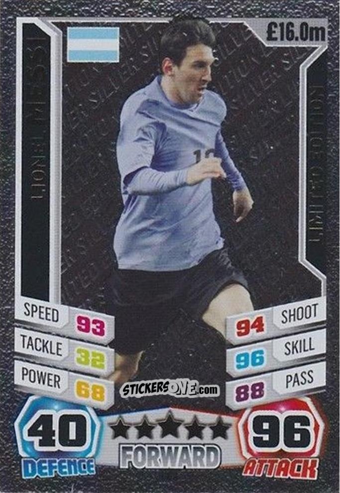 Sticker Lionel Messi - Match Attax England 2014 n. LE2s - Topps