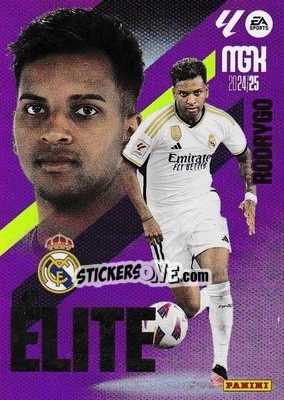 Sticker Rodrygo - LaLiga 2024-2025. Megacracks
 n. 14 - Panini