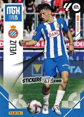 Sticker Veliz - LaLiga 2024-2025. Megacracks
 n. 143bis - Panini