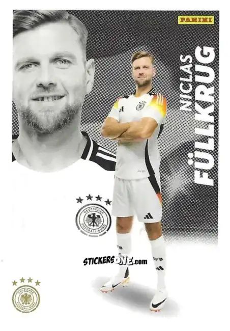 Sticker Niclas Füllkrug - DFB Team-Set 2024
 n. BA-23 - Panini