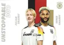 Cromo Julian Brandt / Serge Gnabry - DFB Team-Set 2024
 n. DUO-08 - Panini