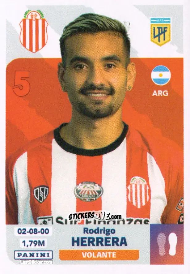 Sticker Rodrigo Herrera - Fútbol Argentino 2024
 n. BAR9 - Panini
