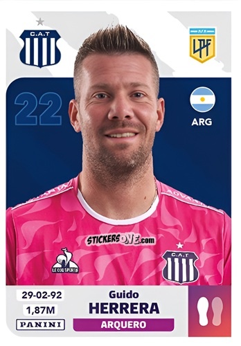 Cromo Guido Herrera - Fútbol Argentino 2024 n. TAL2 - Panini
