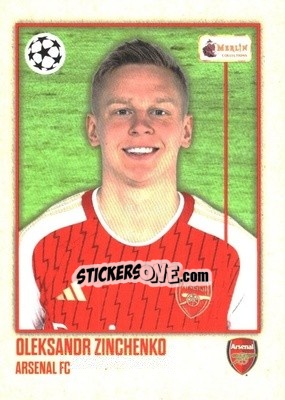Sticker Oleksandr Zinchenko - Heritage UEFA Club Competitions 2023-2024
 n. 8 - Topps Merlin