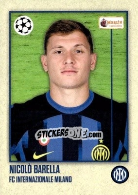 Sticker Nicolo Barella - Heritage UEFA Club Competitions 2023-2024
 n. 29 - Topps Merlin