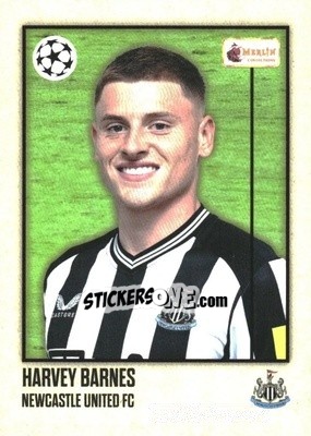 Sticker Harvey Barnes - Heritage UEFA Club Competitions 2023-2024
 n. 37 - Topps Merlin