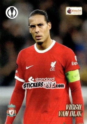 Sticker Virgil van Dijk - Heritage UEFA Club Competitions 2023-2024
 n. 49 - Topps Merlin