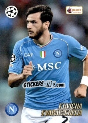 Sticker Khvicha Kvaratskhelia - Heritage UEFA Club Competitions 2023-2024
 n. 58 - Topps Merlin