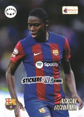 Sticker Asisat Oshoala - Heritage UEFA Club Competitions 2023-2024
 n. 75 - Topps Merlin