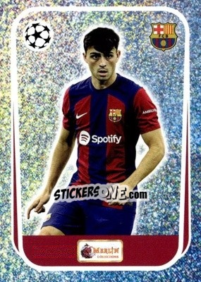 Sticker Pedri - Heritage UEFA Club Competitions 2023-2024
 n. 100 - Topps Merlin