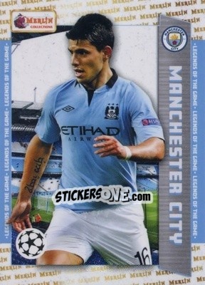 Sticker Sergio Agüero - Heritage UEFA Club Competitions 2023-2024
 n. 121 - Topps Merlin