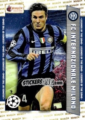 Sticker Javier Zanetti - Heritage UEFA Club Competitions 2023-2024
 n. 123 - Topps Merlin
