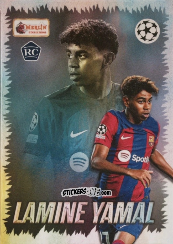 Sticker Lamine Yamal - Heritage UEFA Club Competitions 2023-2024
 n. 134 - Topps Merlin